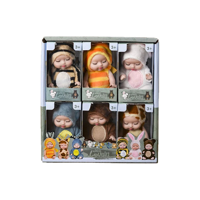 6Pcs Princess Doll Gift Box, Perfect Birthday and Holiday Gift, Christmas , Halloween Gift for Girls