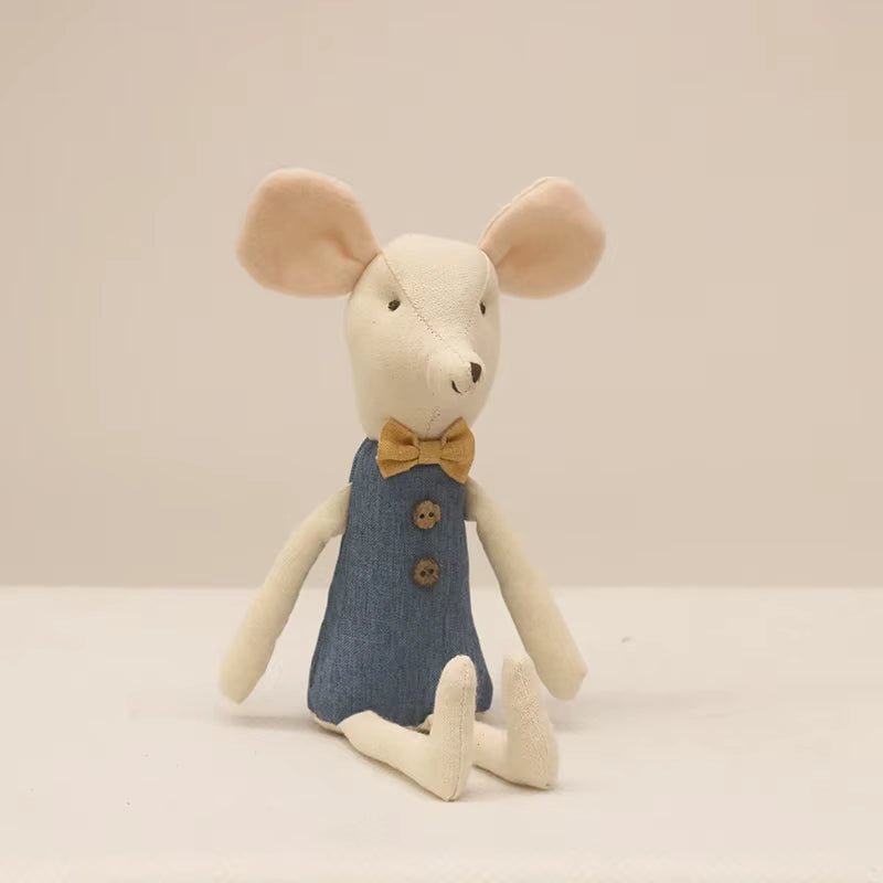 Cute Stuffed Animals Mouse Dolls Family Dollhouse Mini Plush Christmas Birthday Gifts Little Mouse Plush Dolls