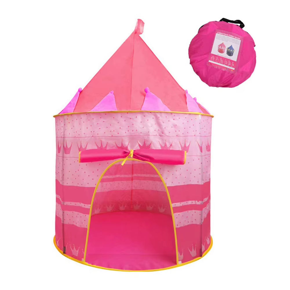 Dropshipping Kid Tent House Portable Castle Children Teepee Play Tent Ball Pool Camping Toy Birthday Christmas Outdoor Gift