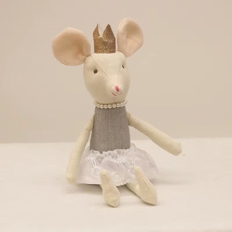 Cute Stuffed Animals Mouse Dolls Family Dollhouse Mini Plush Christmas Birthday Gifts Little Mouse Plush Dolls