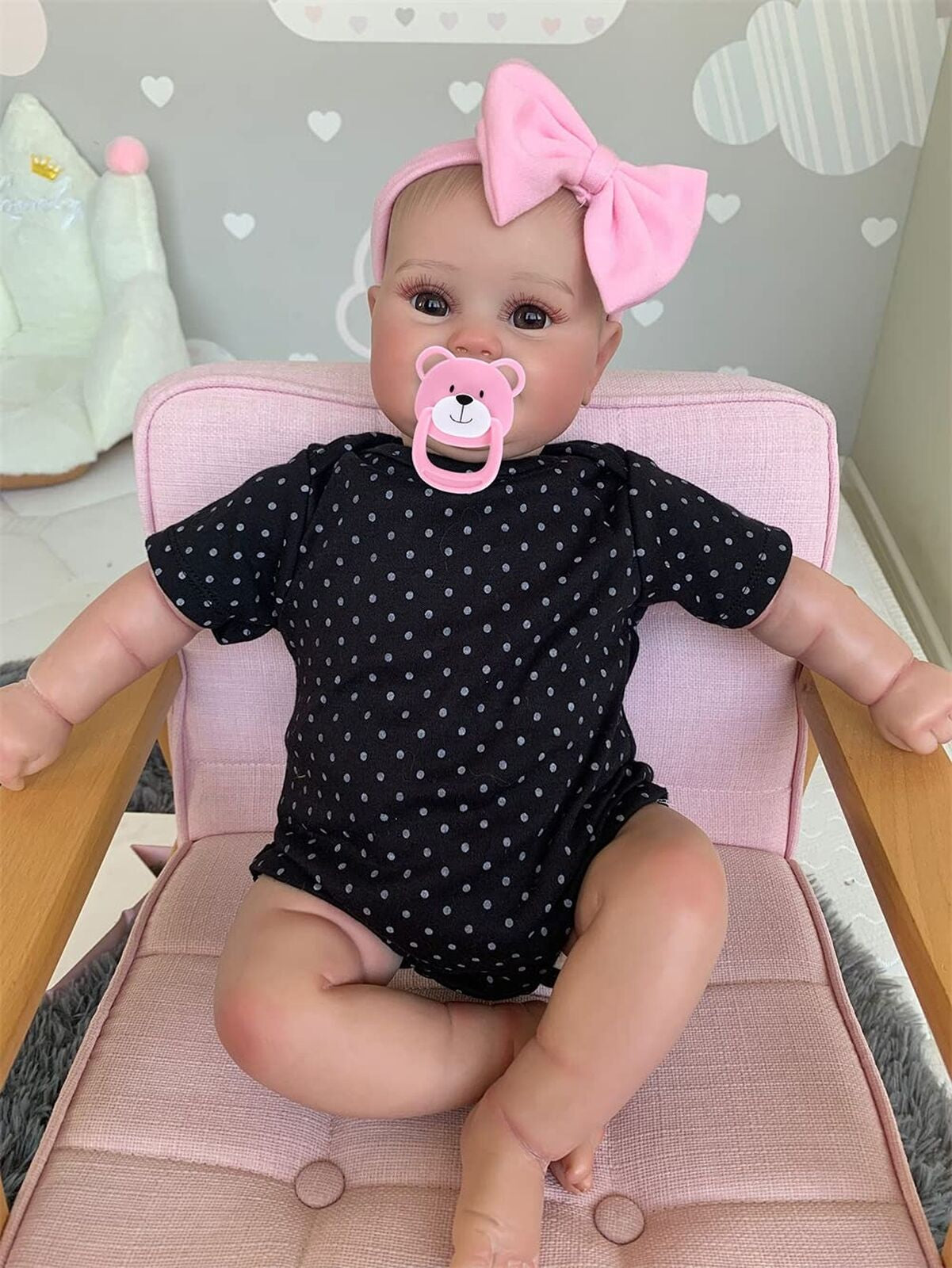 Anano 20 Inch Reborn Baby Dolls Toddler Girl Realistic Silicone Newborn Dolls...
