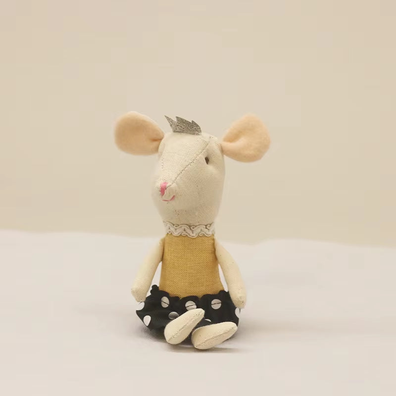 Cute Stuffed Animals Mouse Dolls Family Dollhouse Mini Plush Christmas Birthday Gifts Little Mouse Plush Dolls