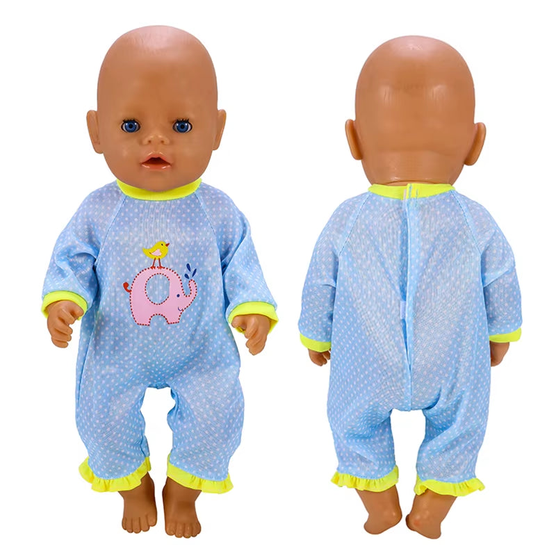 Doll Outfit for 17 Inch 43 Cm Dolls Unicorn Clothes for Baby Born Dolls 5PCS DIY Suit Dolls Accessories Baby Birthday Gift Toy