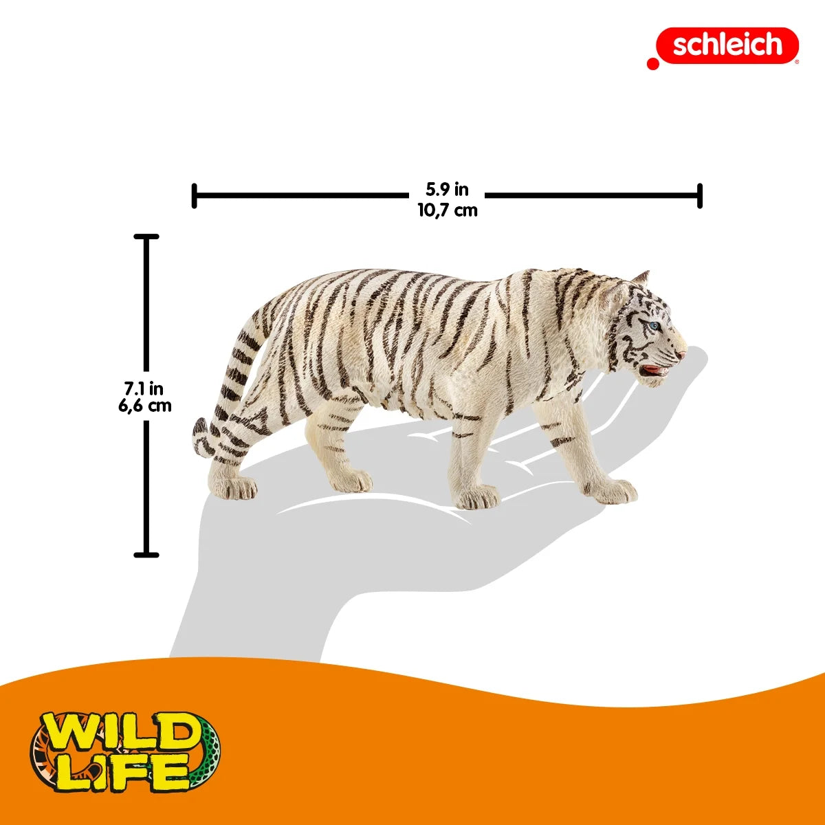 - Wild Life: White Tiger Animal Toy Figurine Educational Playset, 1 Pc