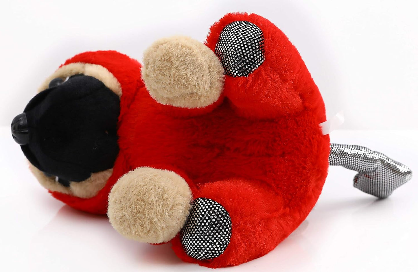 Pug Devil Stuffed Animal Pug Dog Wearing Devil Costume Plushies Pug Dressed as Demon Funny Plush Toys for Kids Stuffed Puppy Animals for Kids and Lover 12 Inch