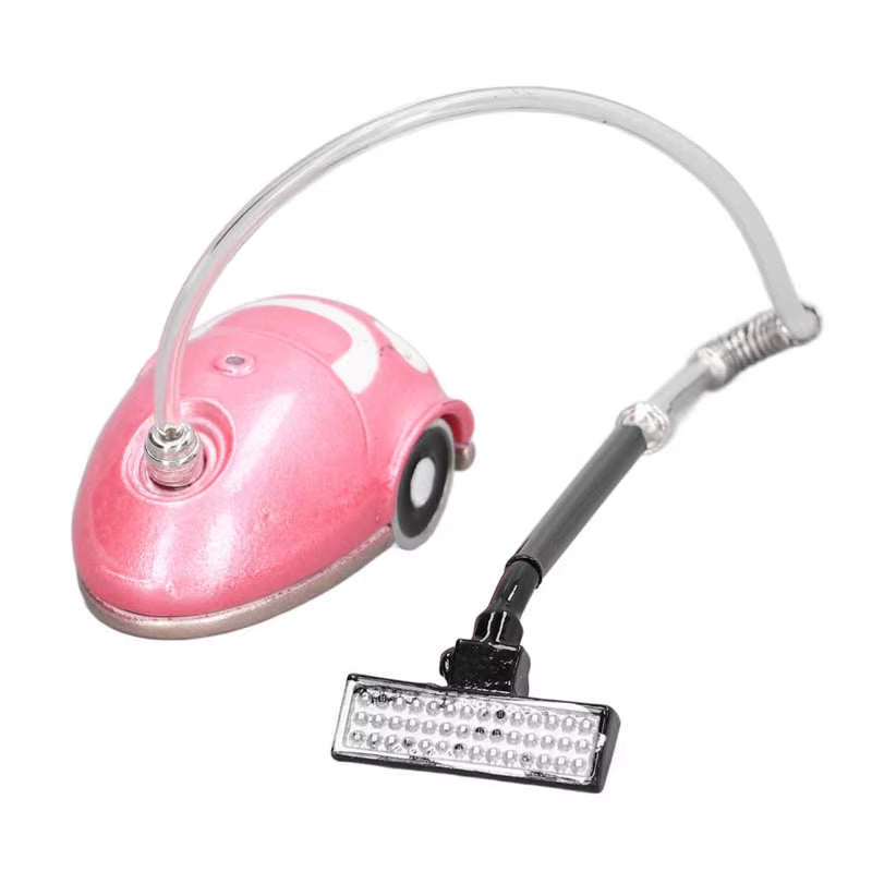 1:12 Dollhouse Vacuum Cleaner Children DIY Miniature Vacuum Cleaner Model Home Appliance Accessory Toy