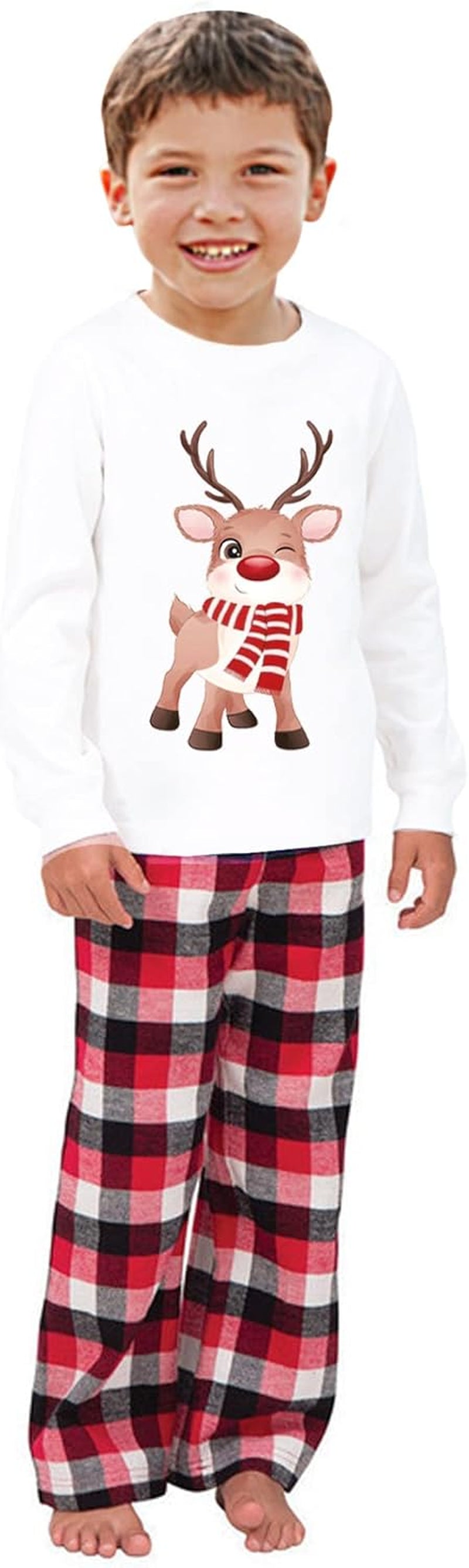 Family Christmas Pjs Matching Sets Baby Christmas Matching Jammies for Adults and Kids Holiday Xmas Sleepwear Set