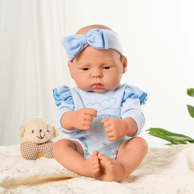 17Inch 45Cm Reborn Dolls Baby Dolls Toys Girl Lifelike Reborn Dolls Full Body Silicone Girl Doll Bebe Doll Toys Christmas Gifts