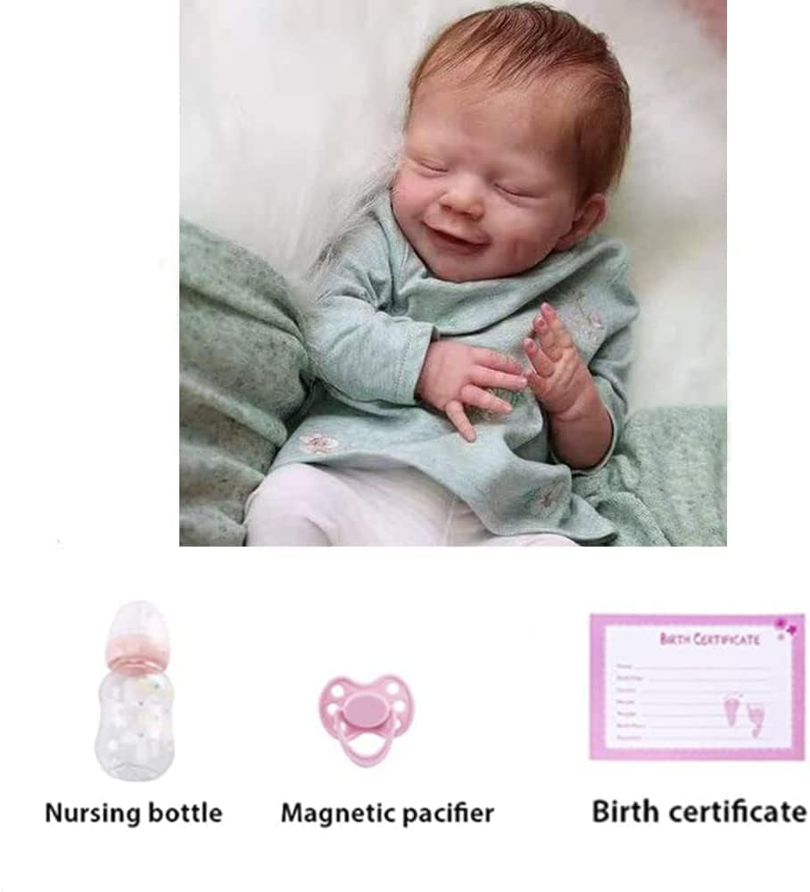 Reborn Baby Dolls Children,Kids,Boys,Girls,18In Realistic Newborn Baby Sleeping Dolls with Soft Silicone Vinyl Full Body, Lifelike Cute Baby Dolls for 3+ Year Old Girls,Reborn Doll Gift Set