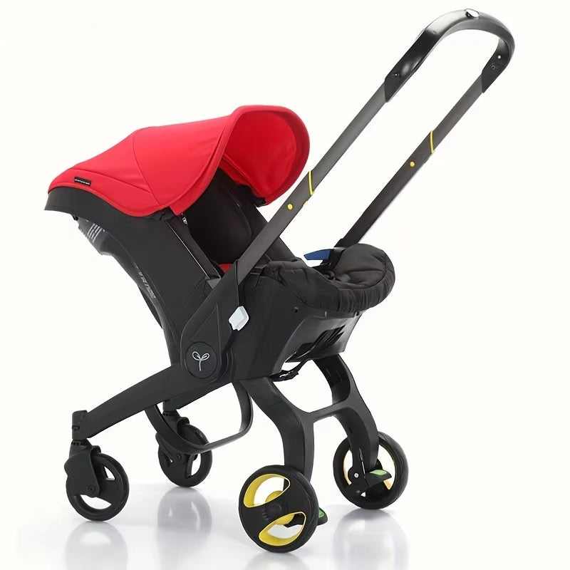 Baby Stroller 3 in 1 Pram Carriages for Newborn Lightweight Buggy Travel System Multi-Function Cart