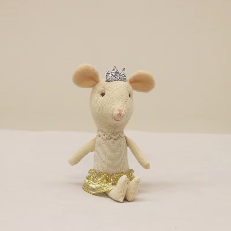 Cute Stuffed Animals Mouse Dolls Family Dollhouse Mini Plush Christmas Birthday Gifts Little Mouse Plush Dolls