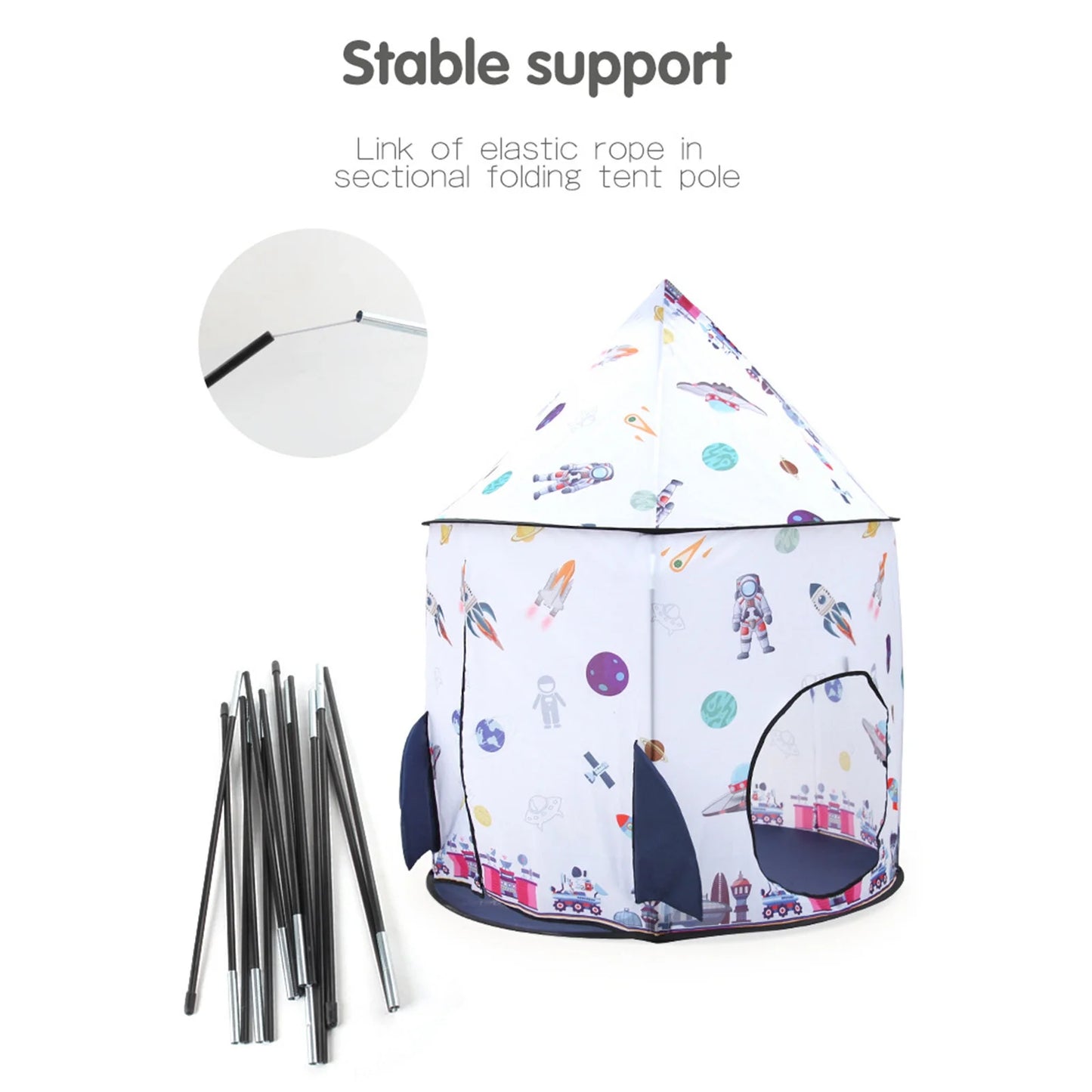 Children'S Tent Indoor Play House Space Indoor Baby Rocket Tent