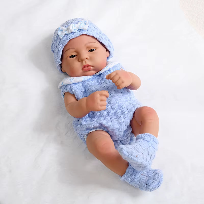 17Inch 45Cm Reborn Dolls Baby Dolls Toys Girl Lifelike Reborn Dolls Full Body Silicone Girl Doll Bebe Doll Toys Christmas Gifts