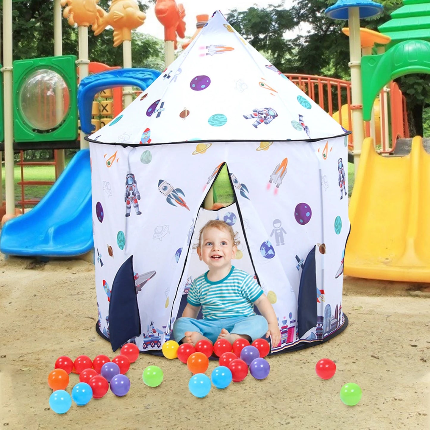 Children'S Tent Indoor Play House Space Indoor Baby Rocket Tent