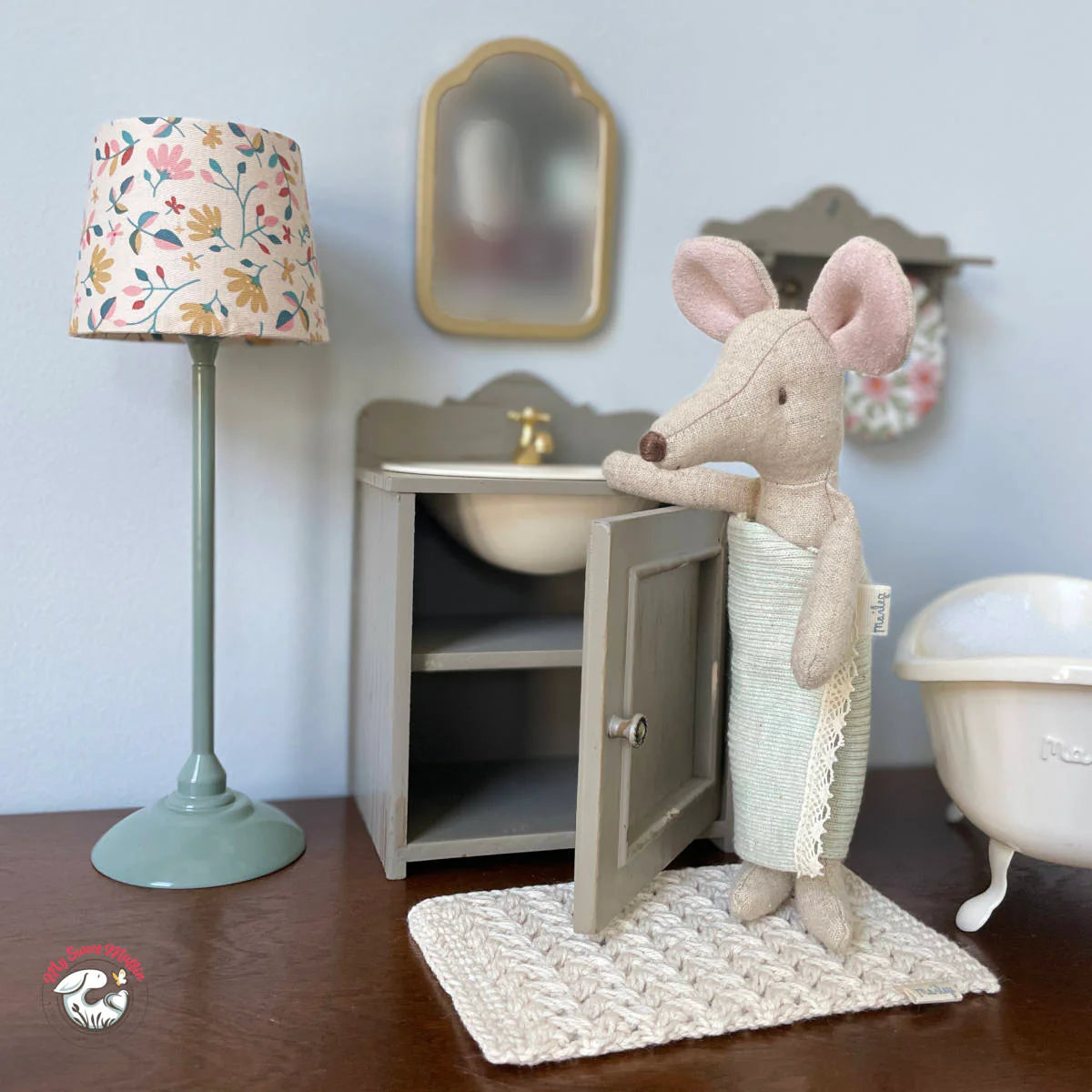 Miniature Doll House Bath Mat