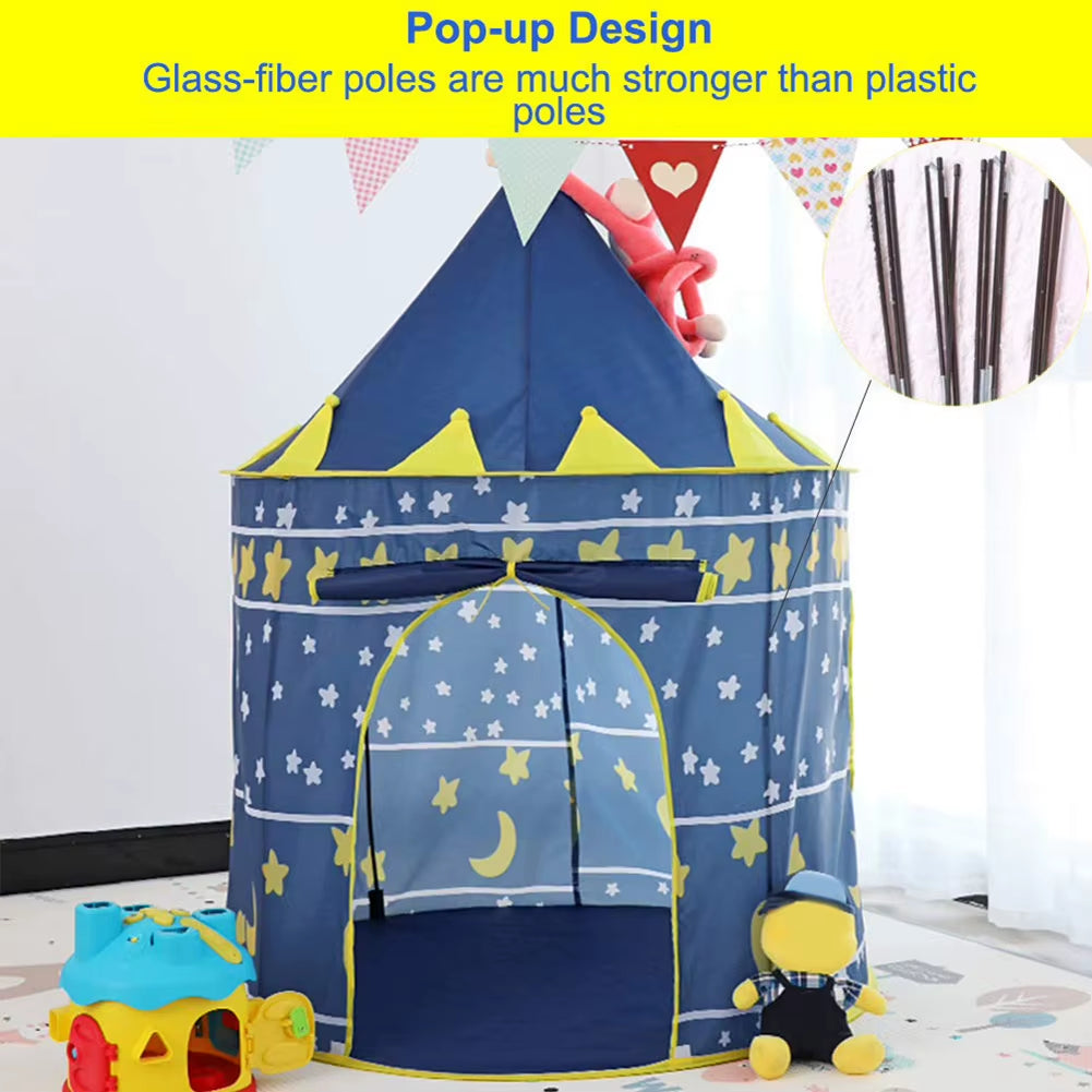 Dropshipping Kid Tent House Portable Castle Children Teepee Play Tent Ball Pool Camping Toy Birthday Christmas Outdoor Gift