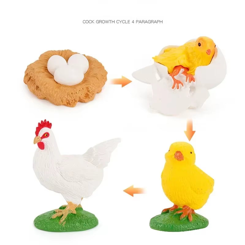 Doll House Mini Wooden Chicken House Mini Bonfire Miniature Manger Doll House Accessories Fairy Garden Yard Decoration