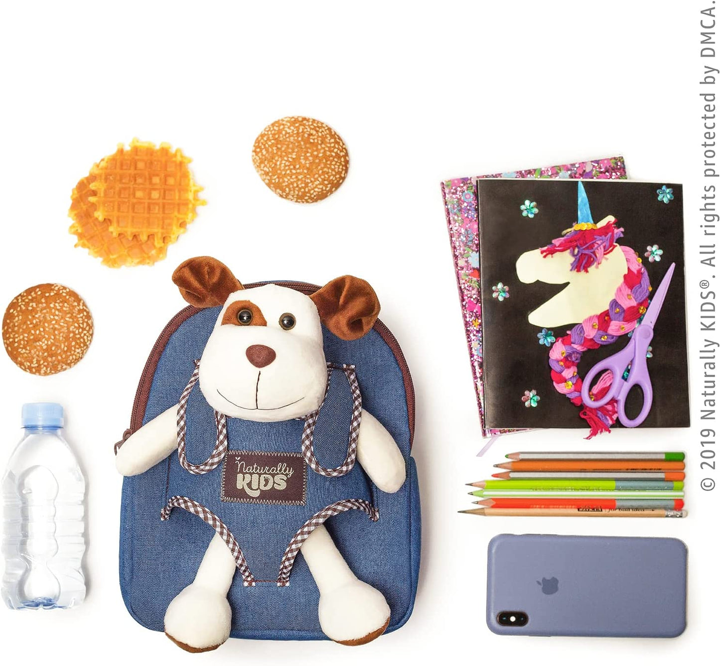Dog Backpack, Dog Toys for Toddlers, Toddler Stuffed Animals Gifts for 2 3 4 5 Year Old Girl Boy