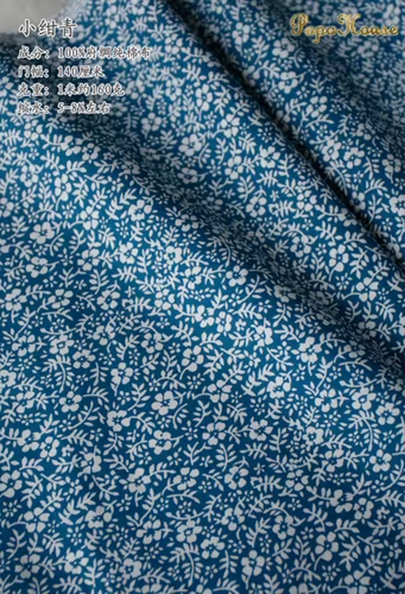 145X50Cm Pastoral Floral Twill Cotton Fabric DIY Children'S Wear Cloth Make Bedding Quilt Decoration Home B
