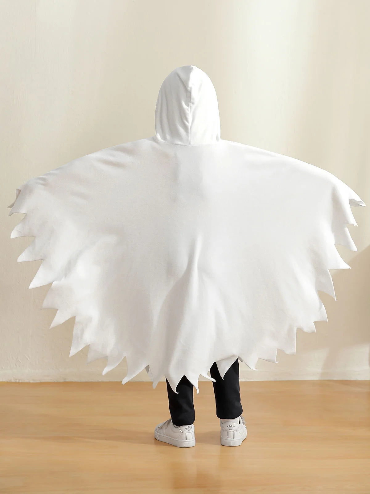 Lovebay Toddler Baby Girls Boys Halloween Costume White Ghost Smile Cape Cloak Fancy Party Cosplay with Hat