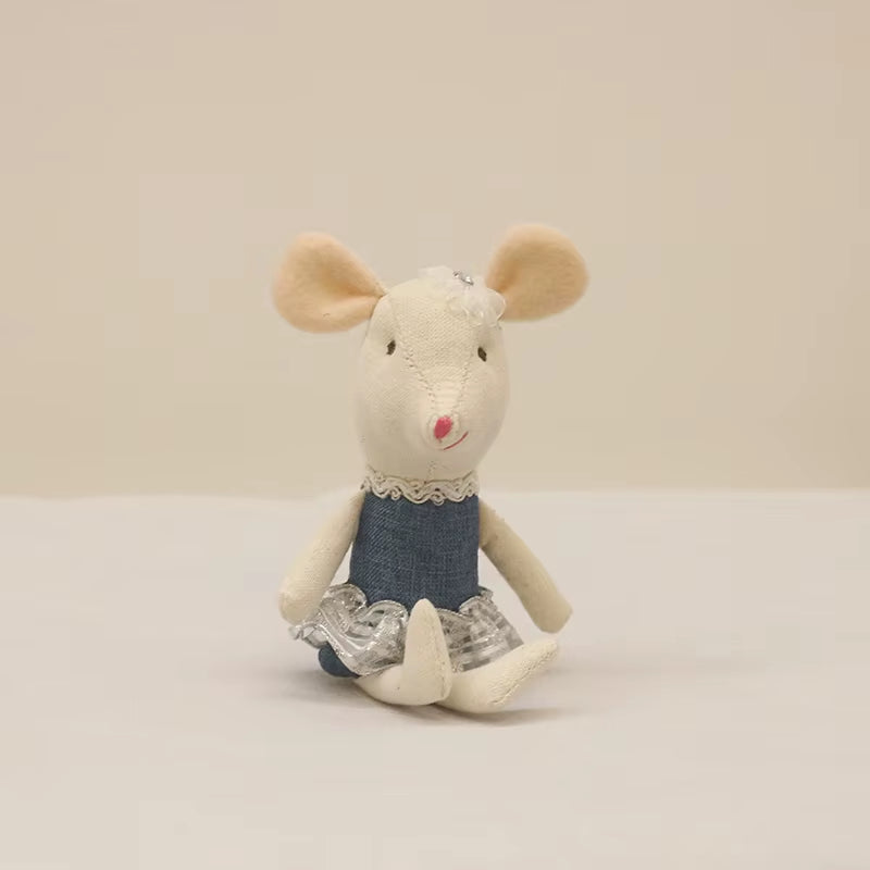 Cute Stuffed Animals Mouse Dolls Family Dollhouse Mini Plush Christmas Birthday Gifts Little Mouse Plush Dolls