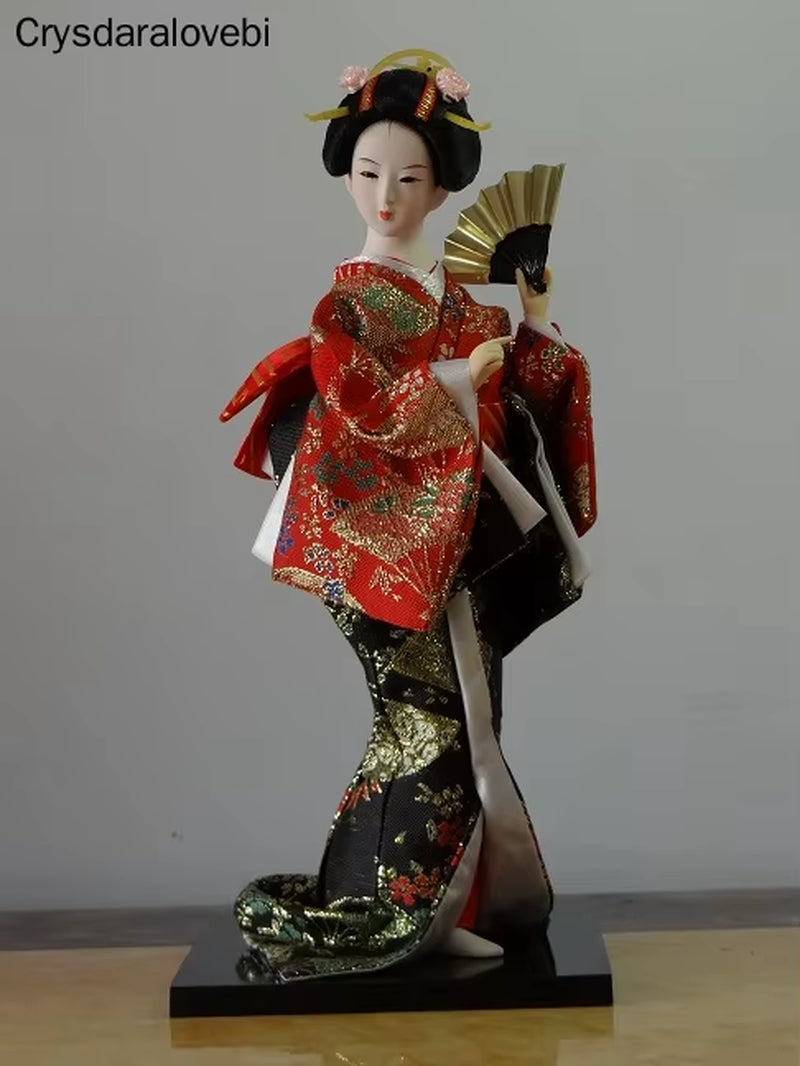 30Cm Statuette Ethnic Japanese Geisha Dolls Kimono Dolls Belle Girl Lady Collection Home Decoration Miniature Figurines