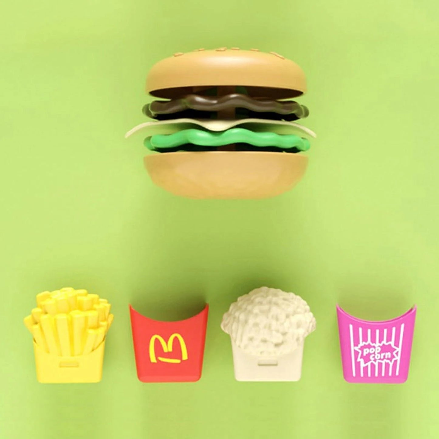 Toys Set Play House Kitchen Sandwich Fries Burger Children'S Toy DIY Fast Food