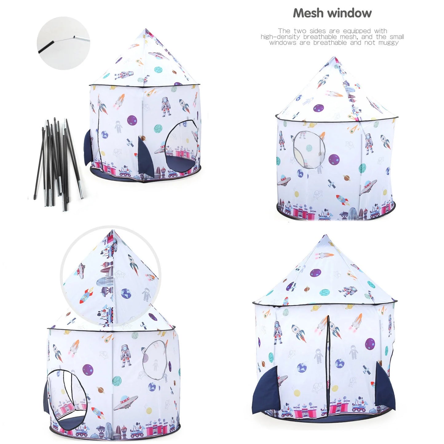 Children'S Tent Indoor Play House Space Indoor Baby Rocket Tent