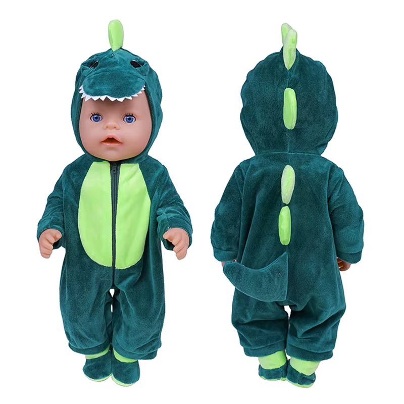 Doll Outfit for 17 Inch 43 Cm Dolls Unicorn Clothes for Baby Born Dolls 5PCS DIY Suit Dolls Accessories Baby Birthday Gift Toy
