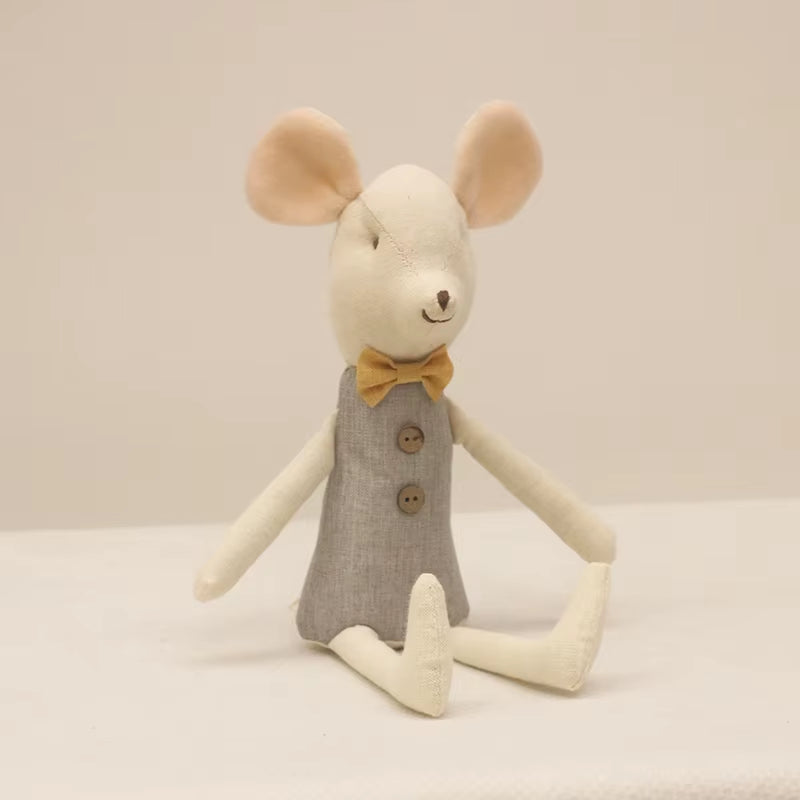 Cute Stuffed Animals Mouse Dolls Family Dollhouse Mini Plush Christmas Birthday Gifts Little Mouse Plush Dolls