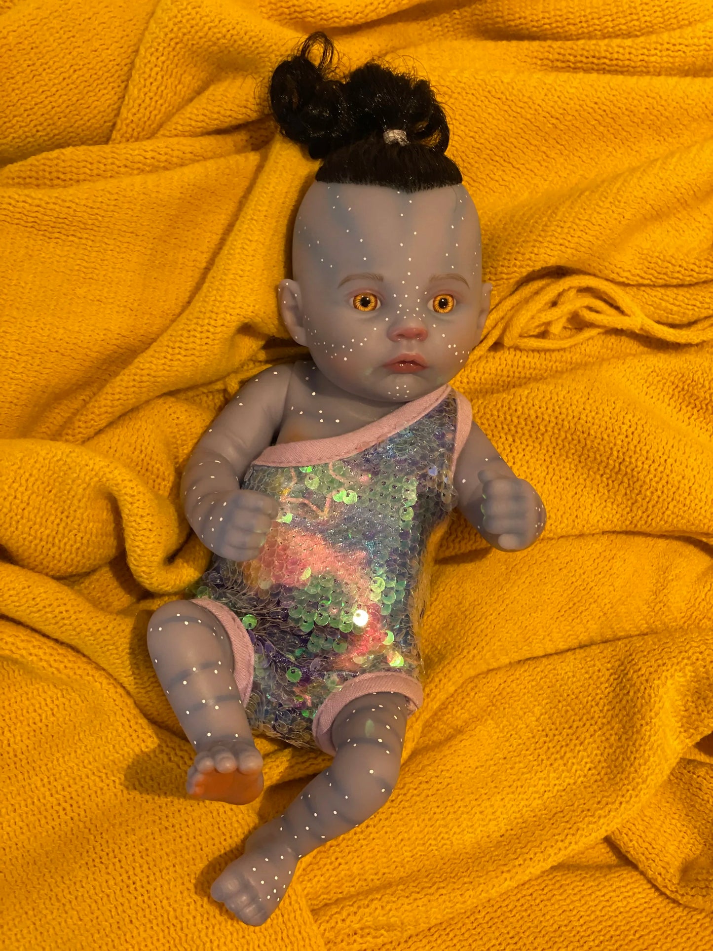 28CM Avatar Loulou&Meadow Lifelike Reborn Baby Dolls Collectible Art Dolls Full Soft Vinyl Bebe Dolls Detailed Painting Toys