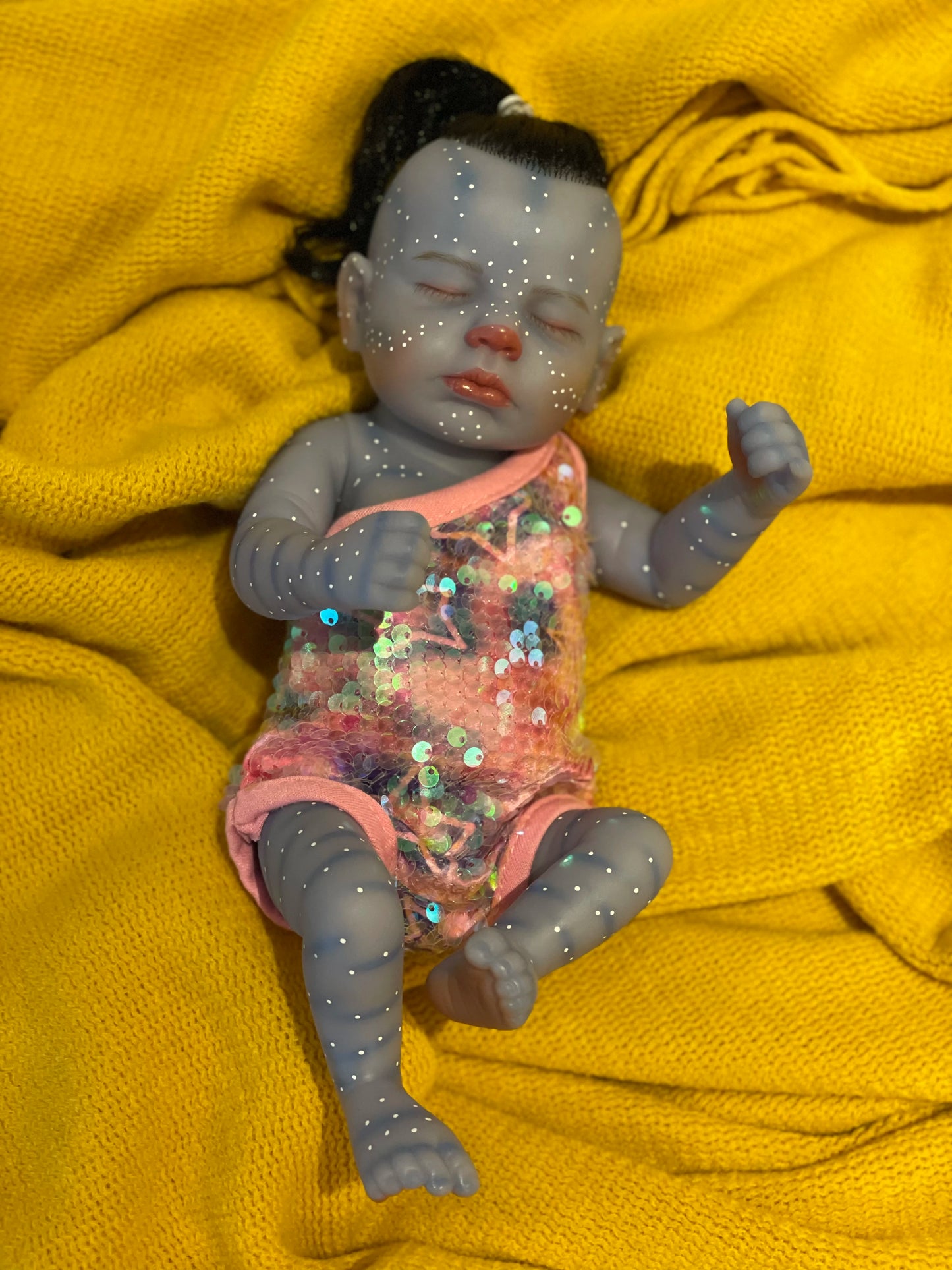 28CM Avatar Loulou&Meadow Lifelike Reborn Baby Dolls Collectible Art Dolls Full Soft Vinyl Bebe Dolls Detailed Painting Toys