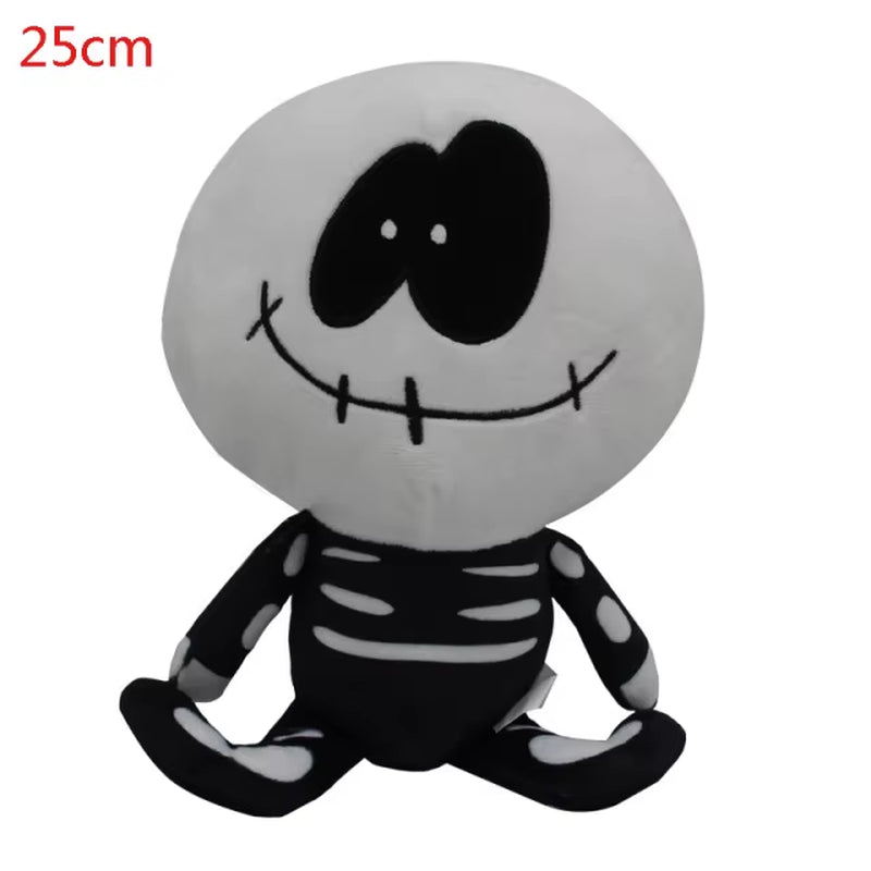 Hot 25Cm Soft Spooky Skid Pump Garcello Lemon Monster Stuffed FNF Boy Dolls Friday Night Funkin Plush Toys Halloween Gifts