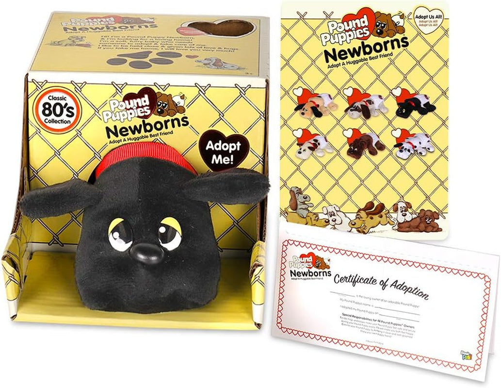 Newborns - Classic Stuffed Animal Plush Toy - 8" - Black - Great Gift for Boys & Girls