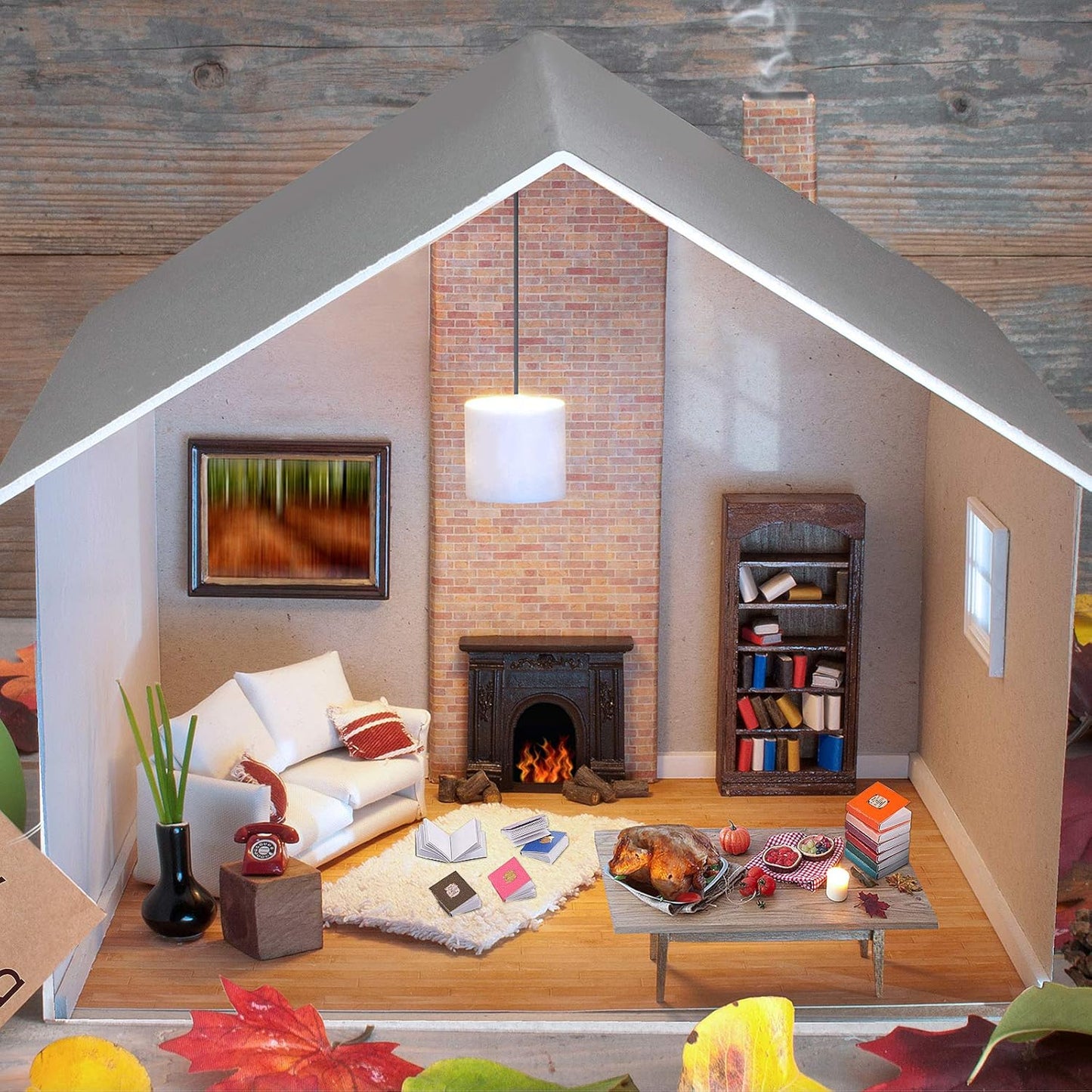 16 Pieces 1:12 Scale Miniatures Dollhouse Books Timeless Mini Books Notebook Model Dollhouse Decoration Accessories for Study Room Bedroom Library(Colorful Style)