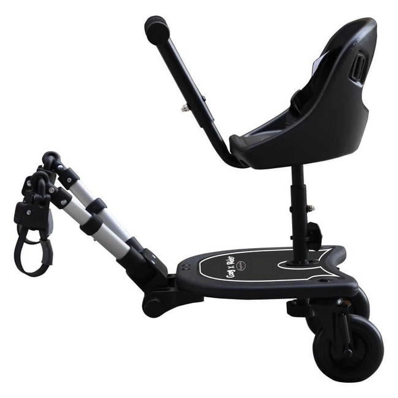 2-In-1 Cozy X Rider, Universal Connector Stroller Accessory, Black