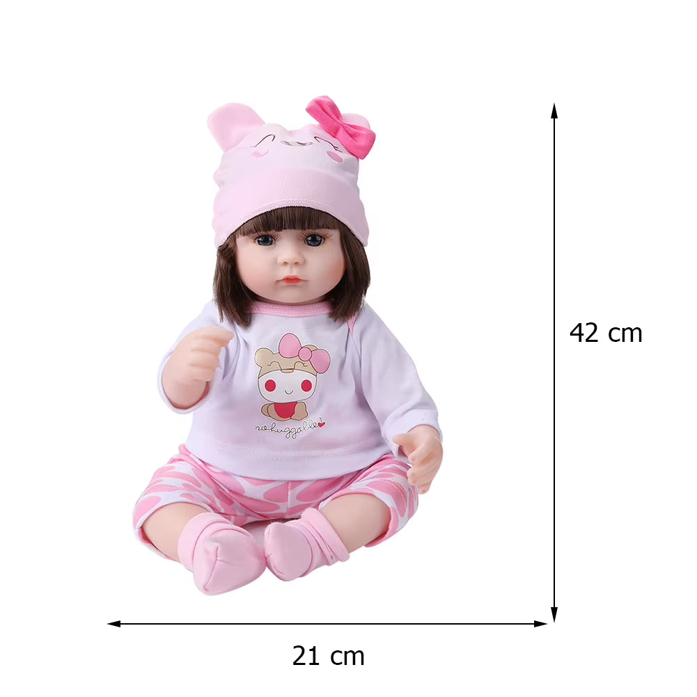 Lifelike Baby Dolls 3D Skin Rebirth Dolls Soft Body Real Life Baby Dolls with Visible Veins for Kids for Collection