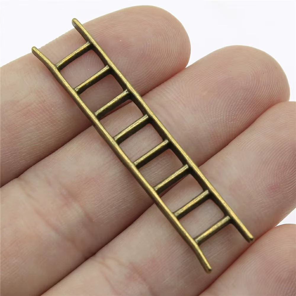10Pcs 51X10Mm 3 Colors Antique Gold Color Antique Silver Color Antique Bronze Ladders Pendant Charms for Jewelry Making