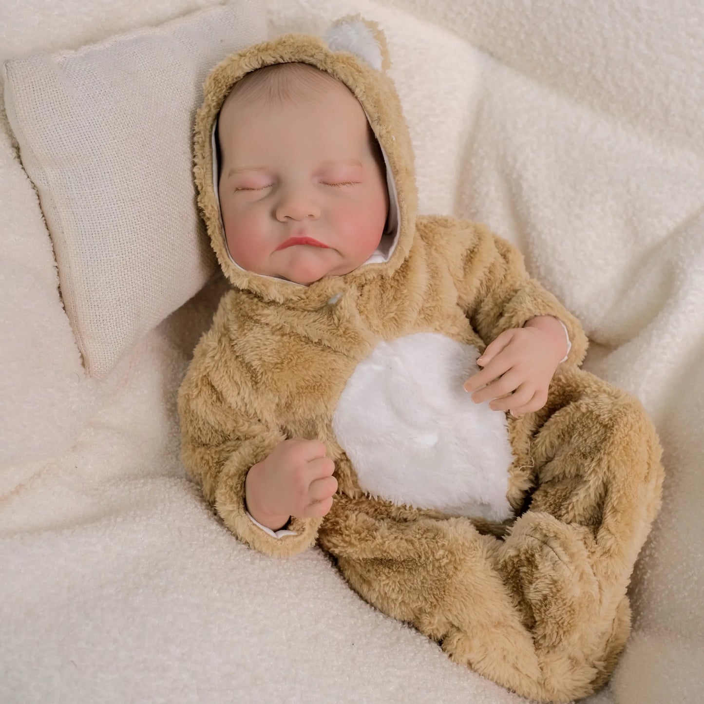 18-Inch Reborn Baby Dolls Lifelike Realistic Baby Dolls Newborn Baby Boy Realistic Baby Doll Reborn Boy for Kids Age 3 +