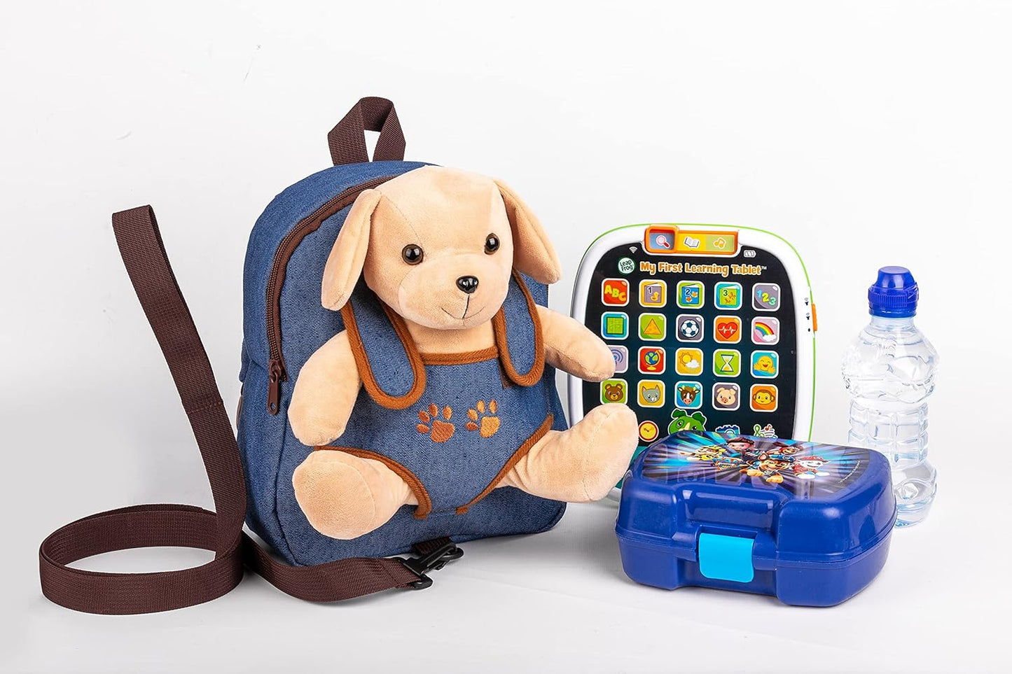 Cute Dog Toy Toddler Backpack with Leash Kids Stuffed Animal Toy Backpack for Boys and Girls Ages 2 to 5 with Plush Puppy