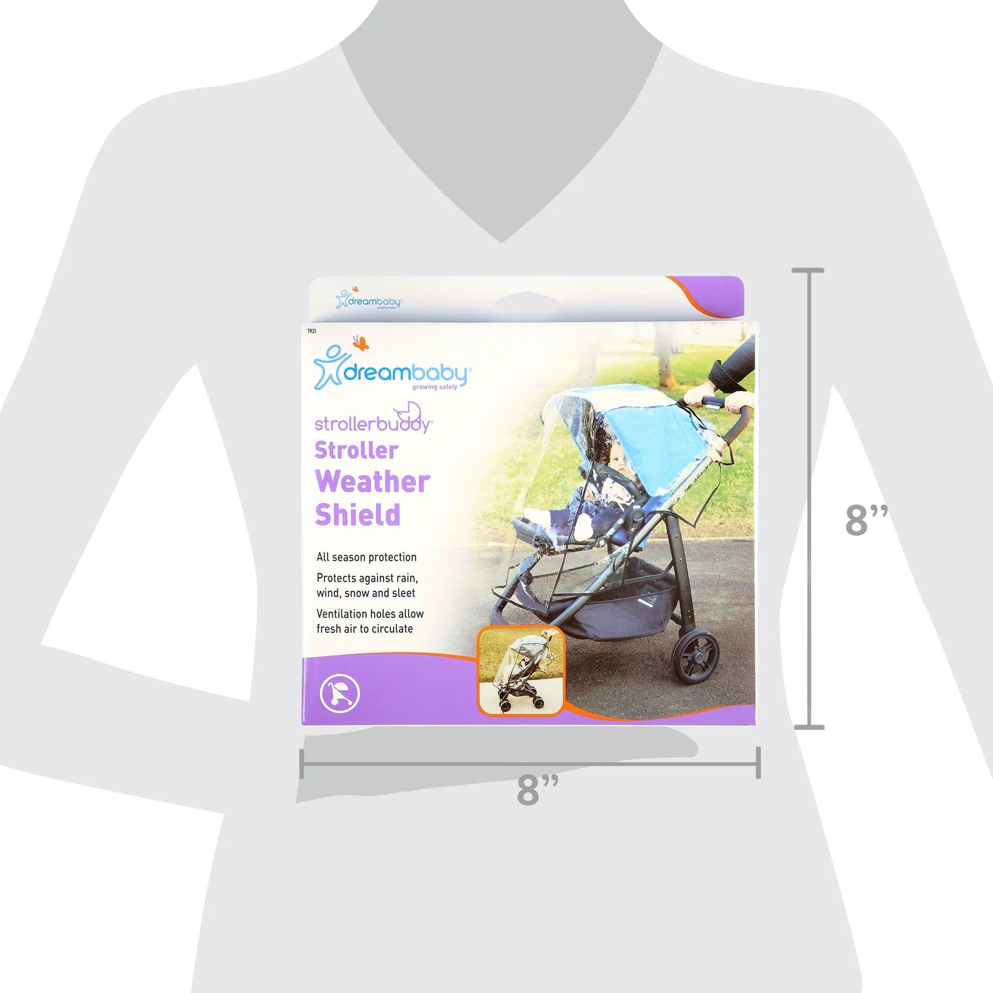 ® Strollerbuddy® Weather Shield, Clear