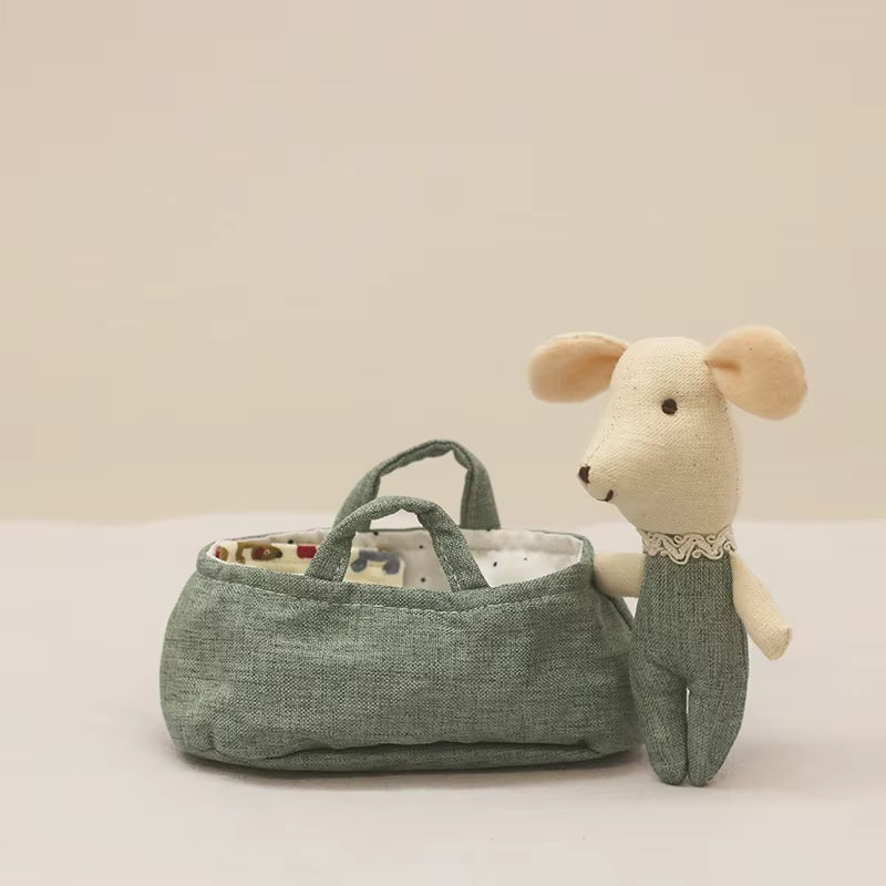 Cute Stuffed Animals Mouse Dolls Family Dollhouse Mini Plush Christmas Birthday Gifts Little Mouse Plush Dolls