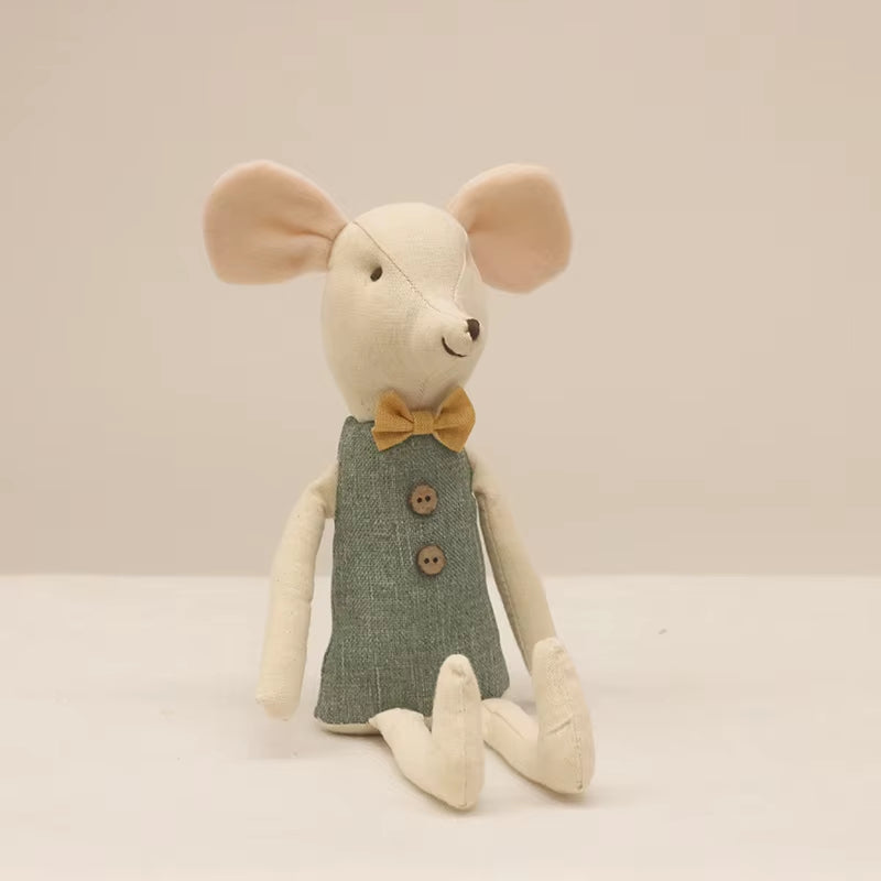 Cute Stuffed Animals Mouse Dolls Family Dollhouse Mini Plush Christmas Birthday Gifts Little Mouse Plush Dolls
