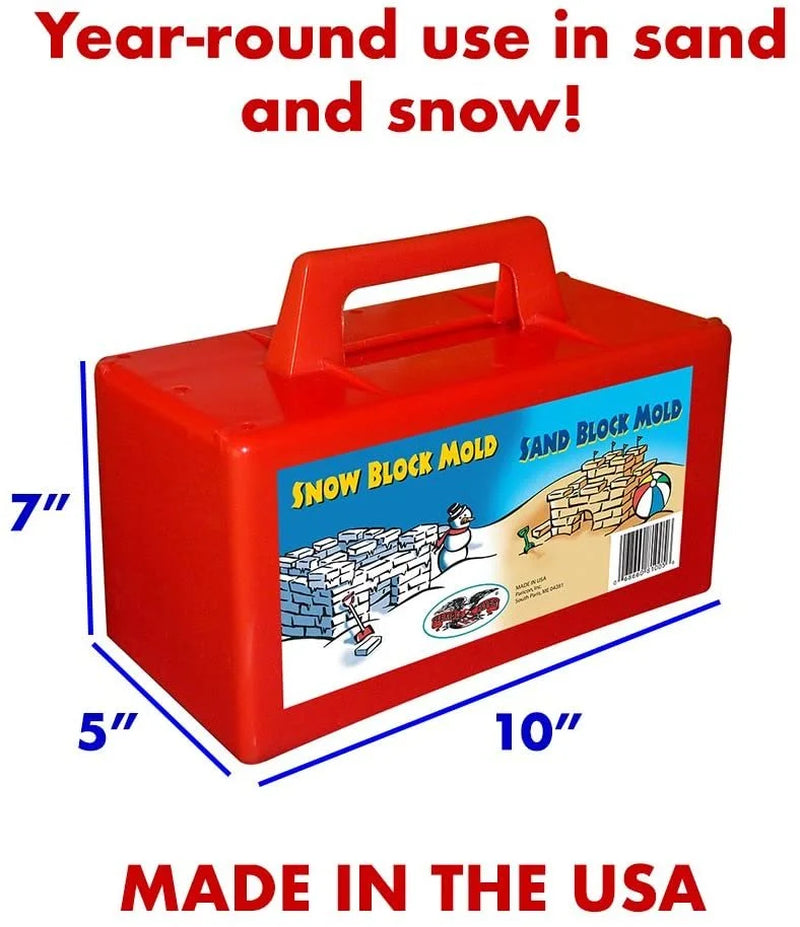 Snow Fort Building Block, Sand Castle Mold, Beach Toy Brick Form, 1 Mold 605