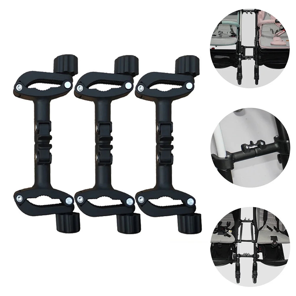 1 Set Twin Stroller Connector Umbrella Strollers Connectors for Outdoor Walking