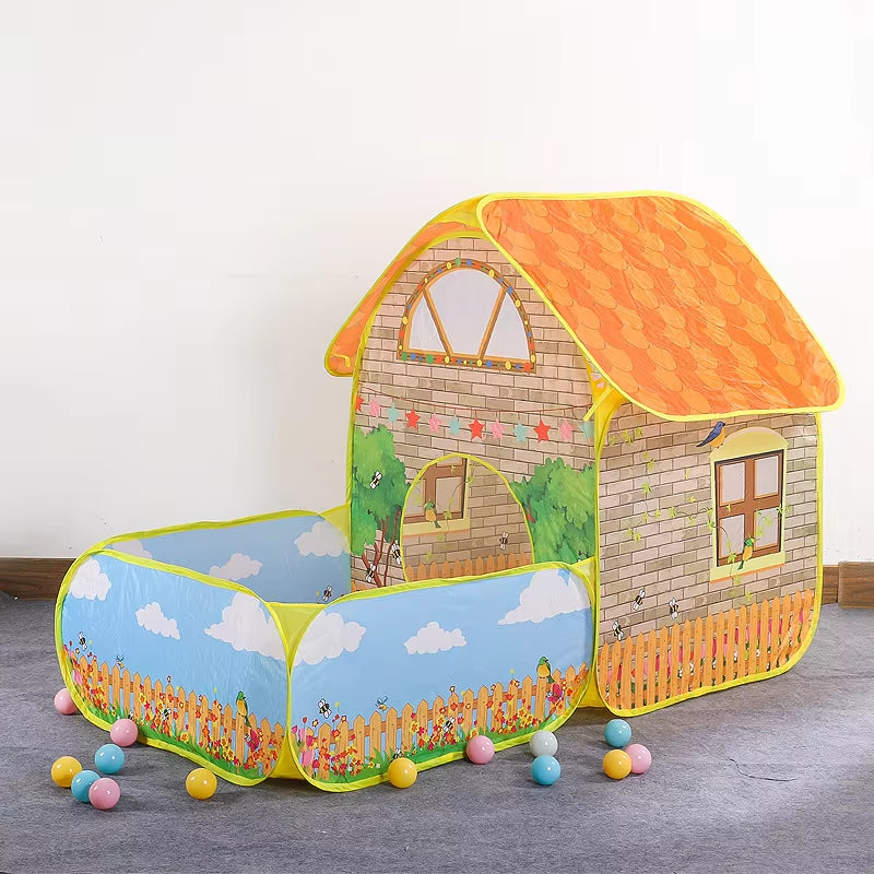 Play Tent Toys Ball Pool for Children Kids Ocean Balls Pool Garden House Foldable Kids Toy Tents Playpen Tunnel Play House