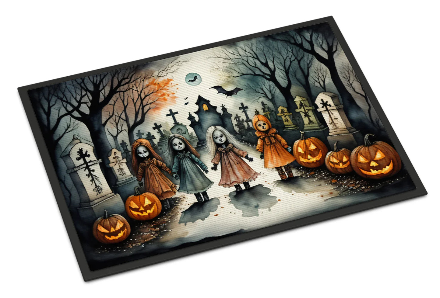 Creepy Dolls Spooky Halloween Doormat