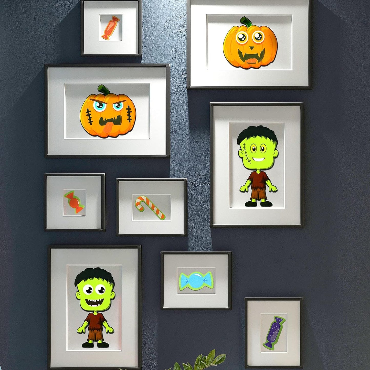25 Pieces Halloween Stickers Kids Make-A-Face Sticker Halloween Games Stickers Activities Craft Pumpkin Mummy Witch Sticker for Kids Halloween Party Favor (Halloween Witch)