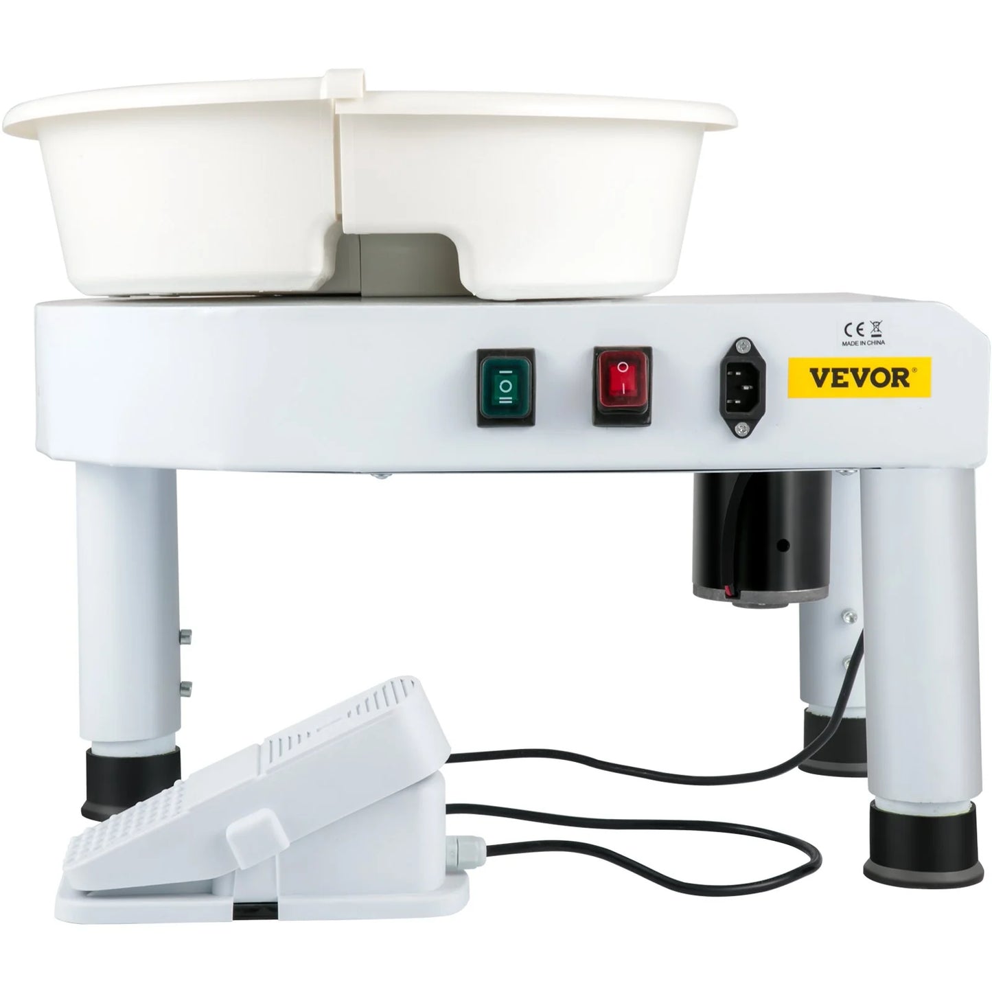 VEVOR Pottery Wheel 11In Ceramic Wheel Machine Lift Legs Foot Pedal DIY Tool Kit