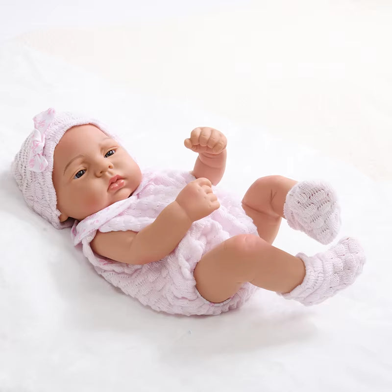 17Inch 45Cm Reborn Dolls Baby Dolls Toys Girl Lifelike Reborn Dolls Full Body Silicone Girl Doll Bebe Doll Toys Christmas Gifts